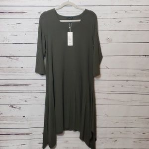 Nwt Eileen Fisher v-neck dress size large